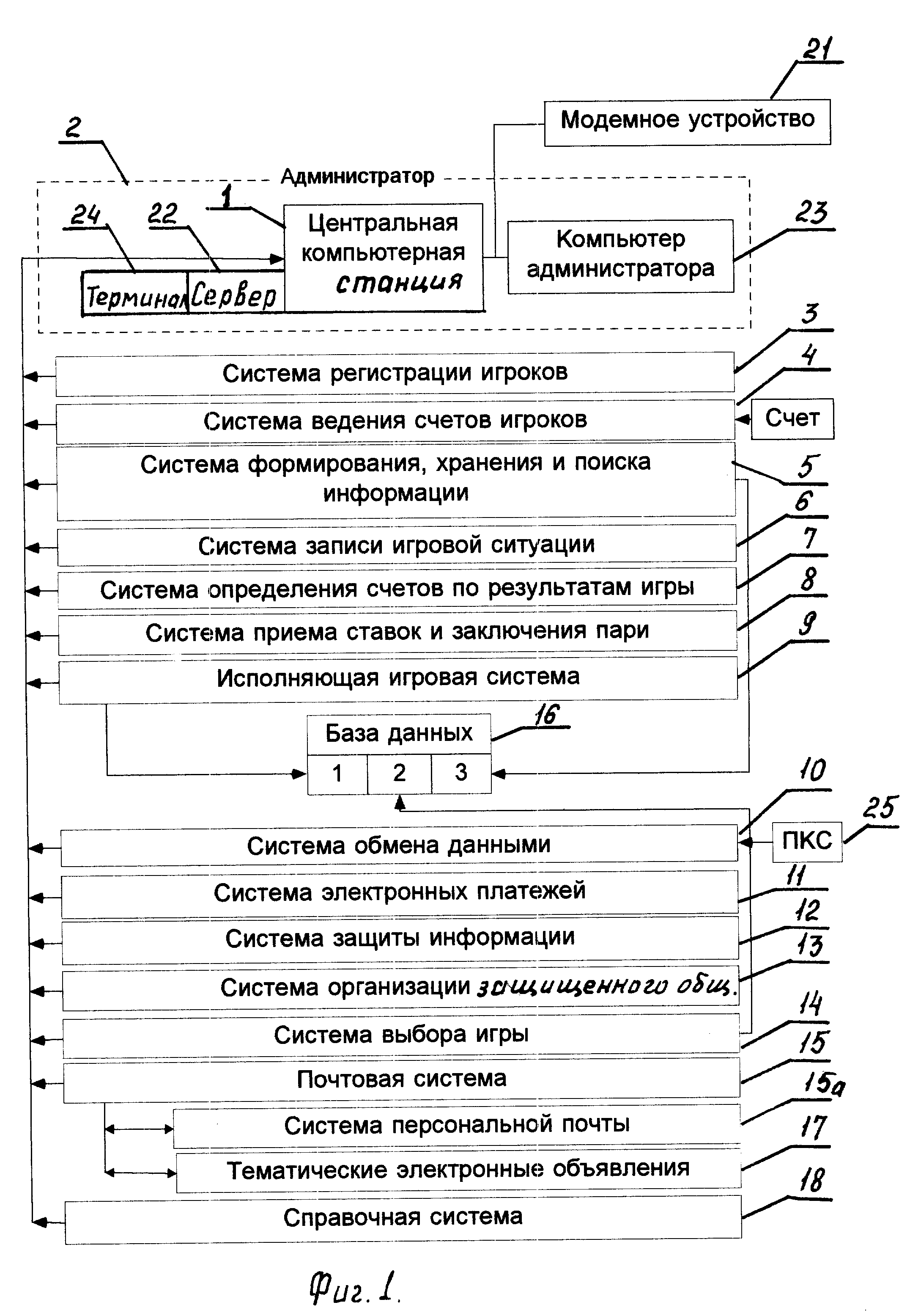 ЭЛЕКТРОННАЯ ИГРОВАЯ СИСТЕМА. Патент № RU 2102790 МПК A63F13/12 | Биржа  патентов - Московский инновационный кластер