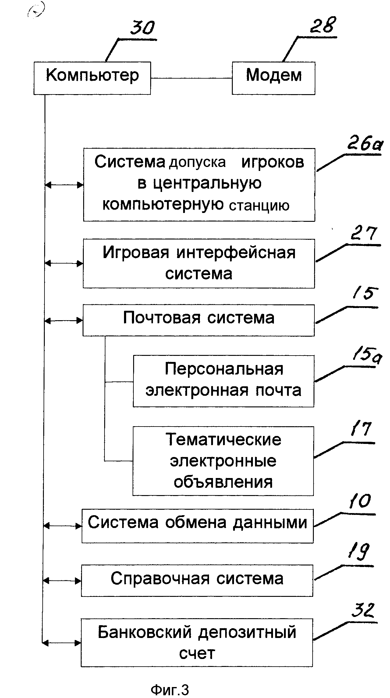 ЭЛЕКТРОННАЯ ИГРОВАЯ СИСТЕМА. Патент № RU 2102790 МПК A63F13/12 | Биржа  патентов - Московский инновационный кластер