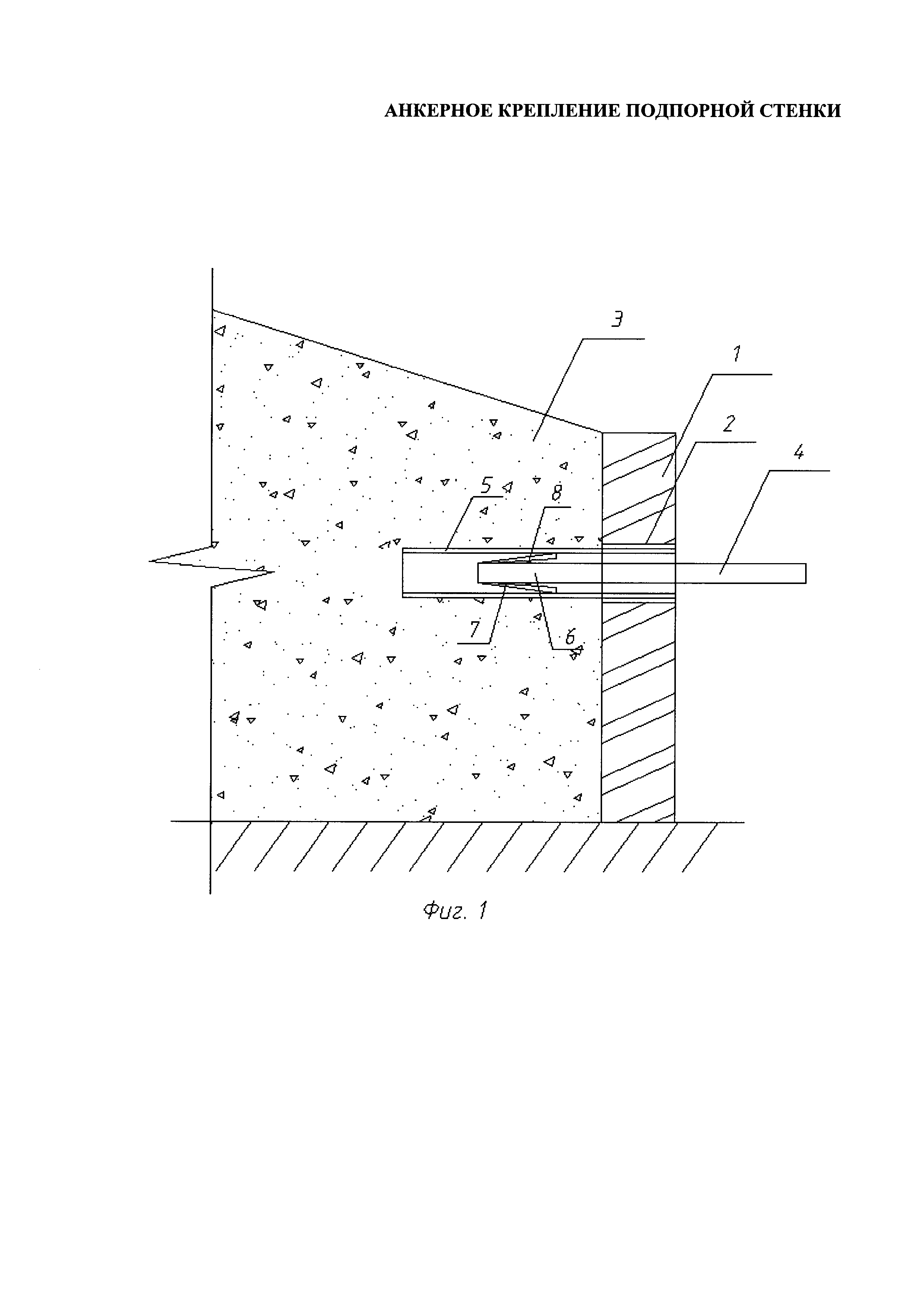 Грунтовый анкер подпорная стенка