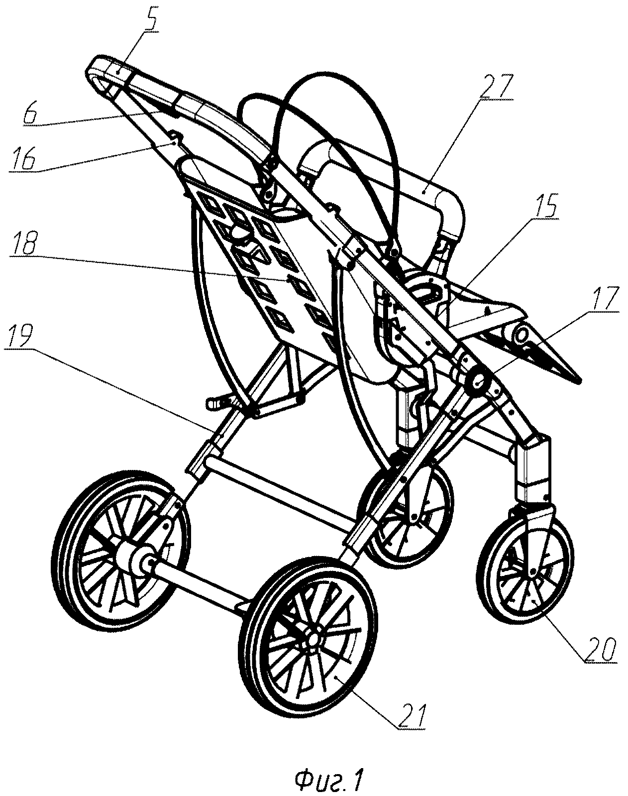 Складная реверсивная детская коляска. Патент № RU 2764334 МПК B62B7/06 |  Биржа патентов - Московский инновационный кластер