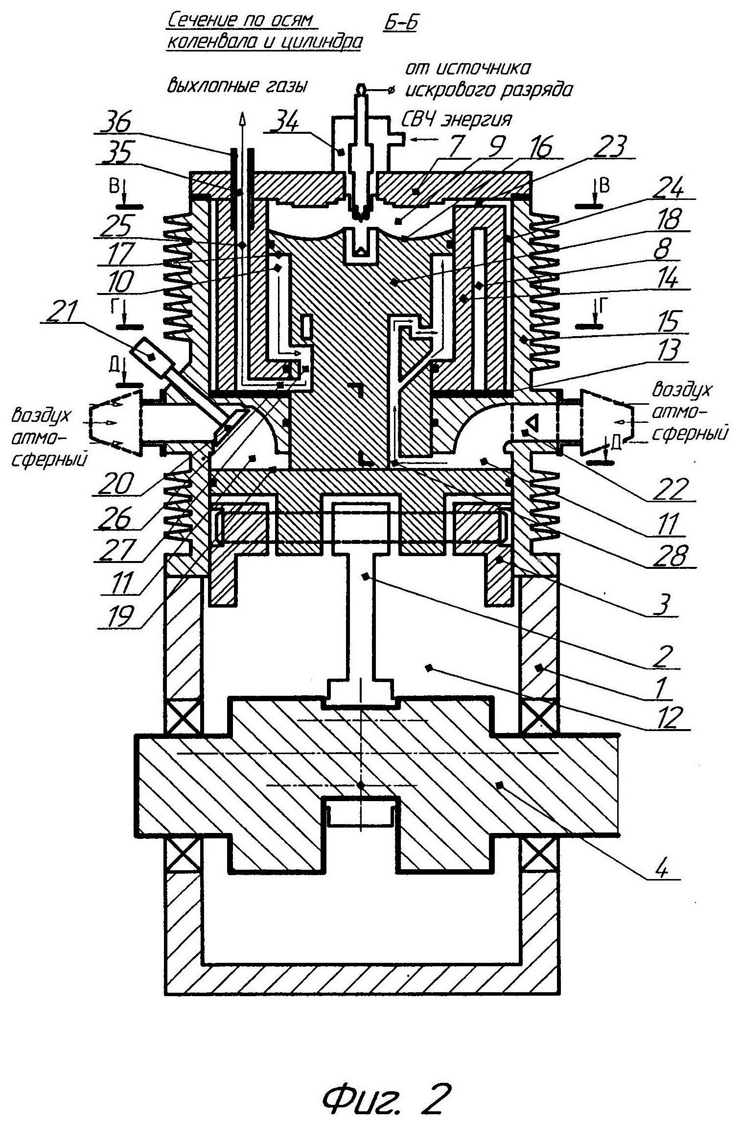 Двухтактный гибридный двигатель с поршневым продувочным компрессором.  Патент № RU 2765134 МПК F02G1/02 | Биржа патентов - Московский  инновационный кластер