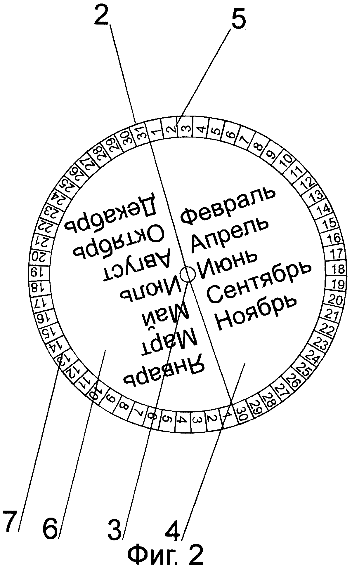 ЖЕНСКИЙ КАЛЕНДАРЬ. Патент № RU 2179747 МПК G09D3/08 | Биржа патентов -  Московский инновационный кластер