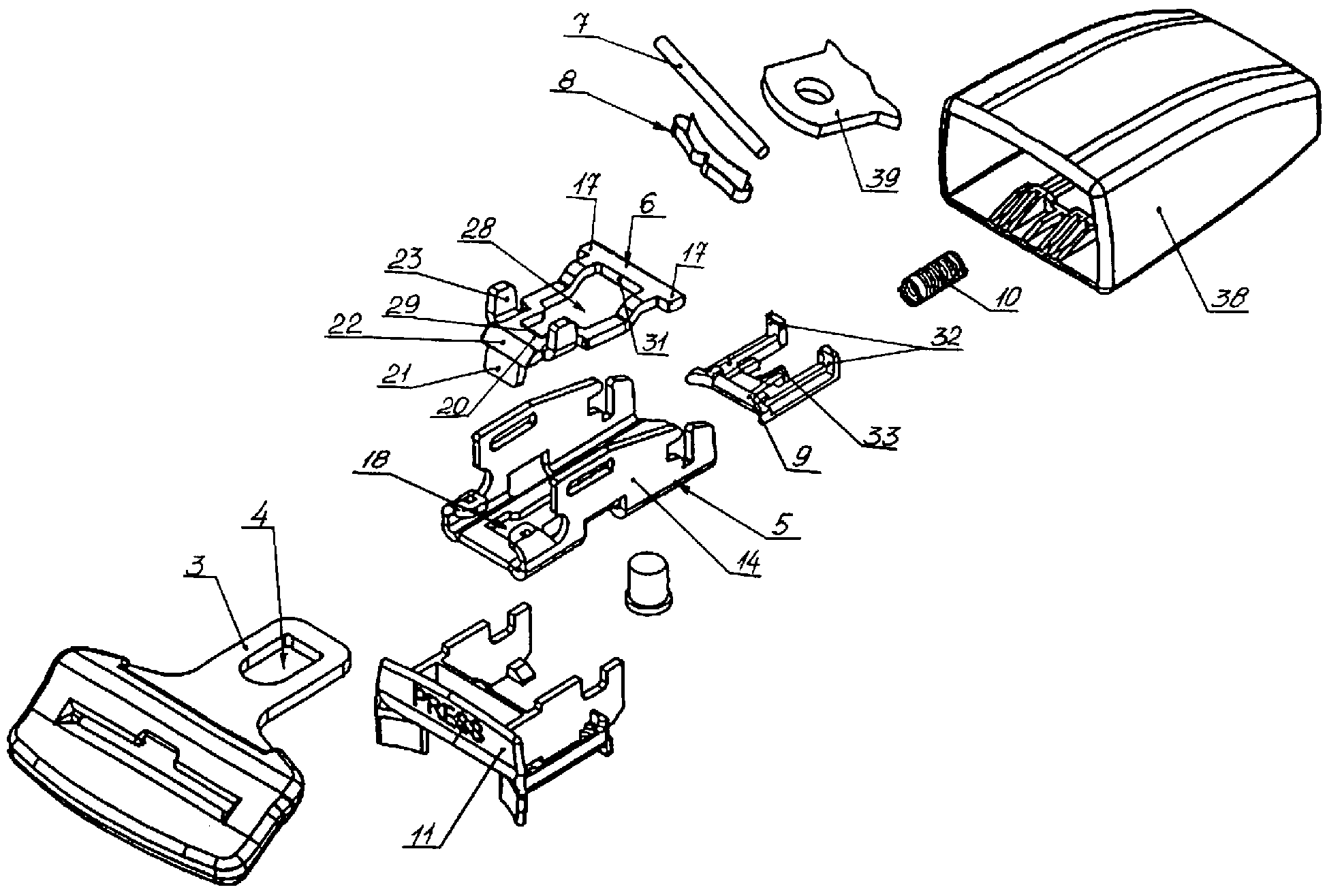 ЗАМОК РЕМНЯ БЕЗОПАСНОСТИ ТРАНСПОРТНОГО СРЕДСТВА. Патент № RU 74775 МПК ...