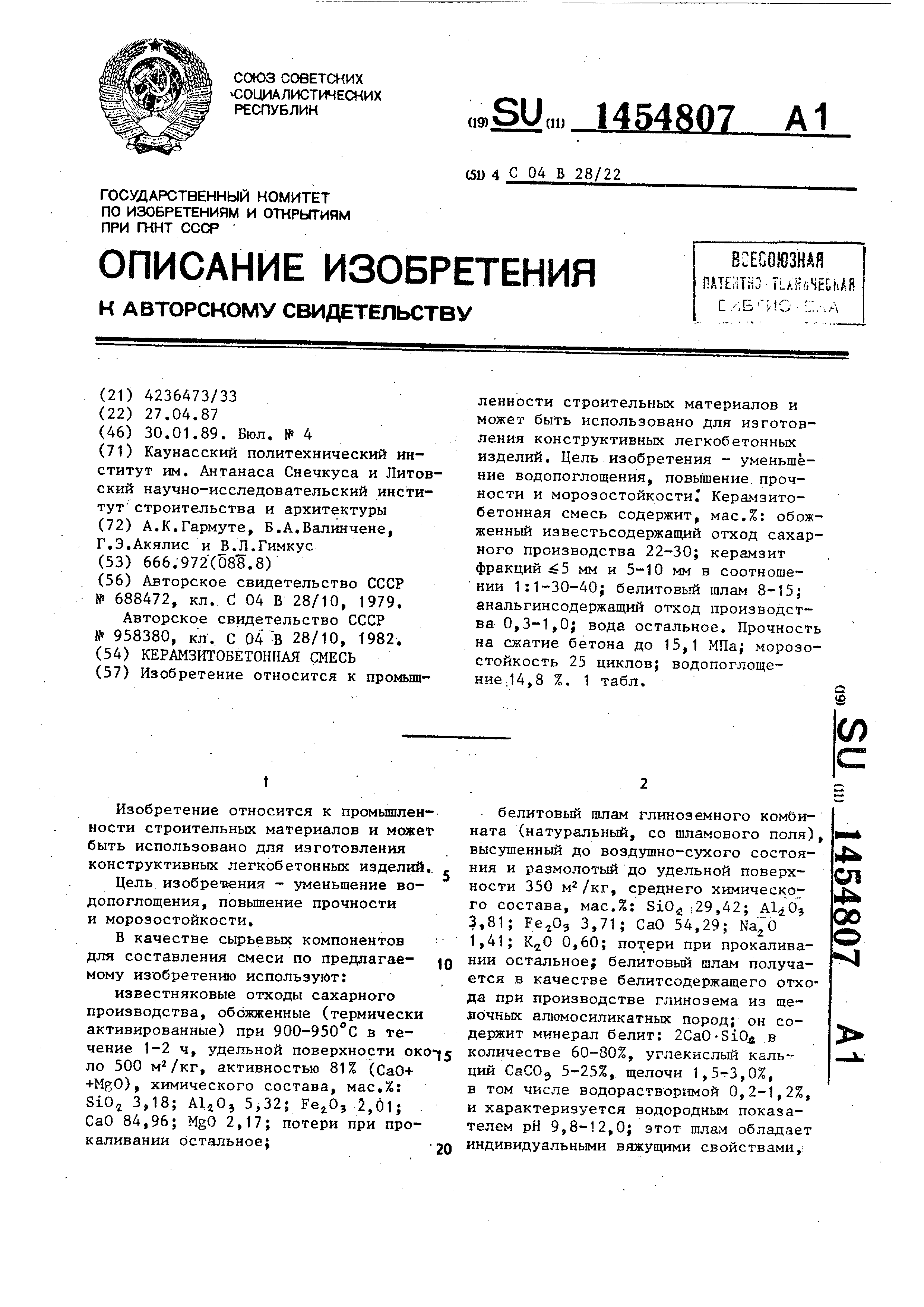 Прочность керамзита на сжатие