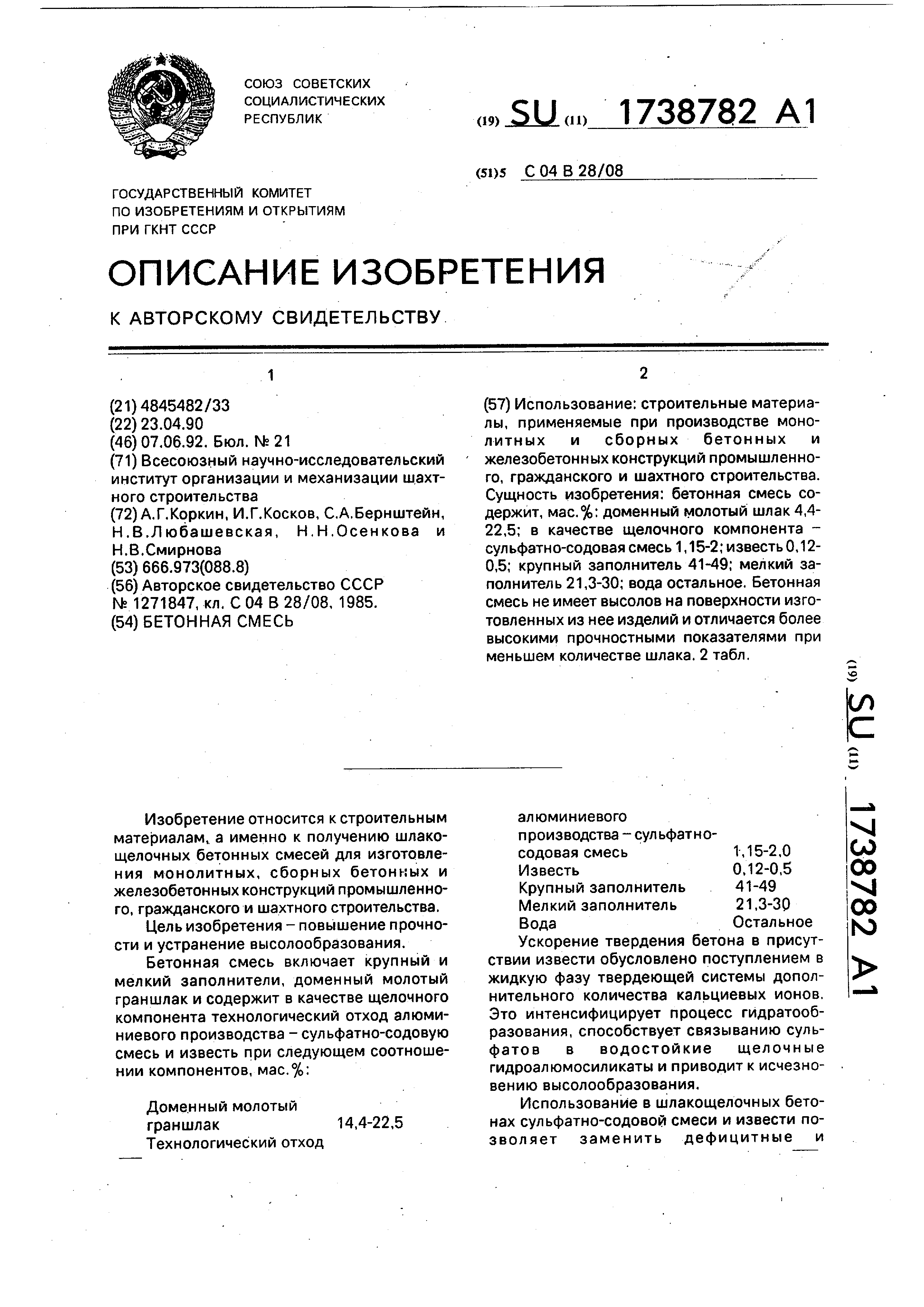 Шлак доменный молотый применяют в производстве бетонных изделий с целью