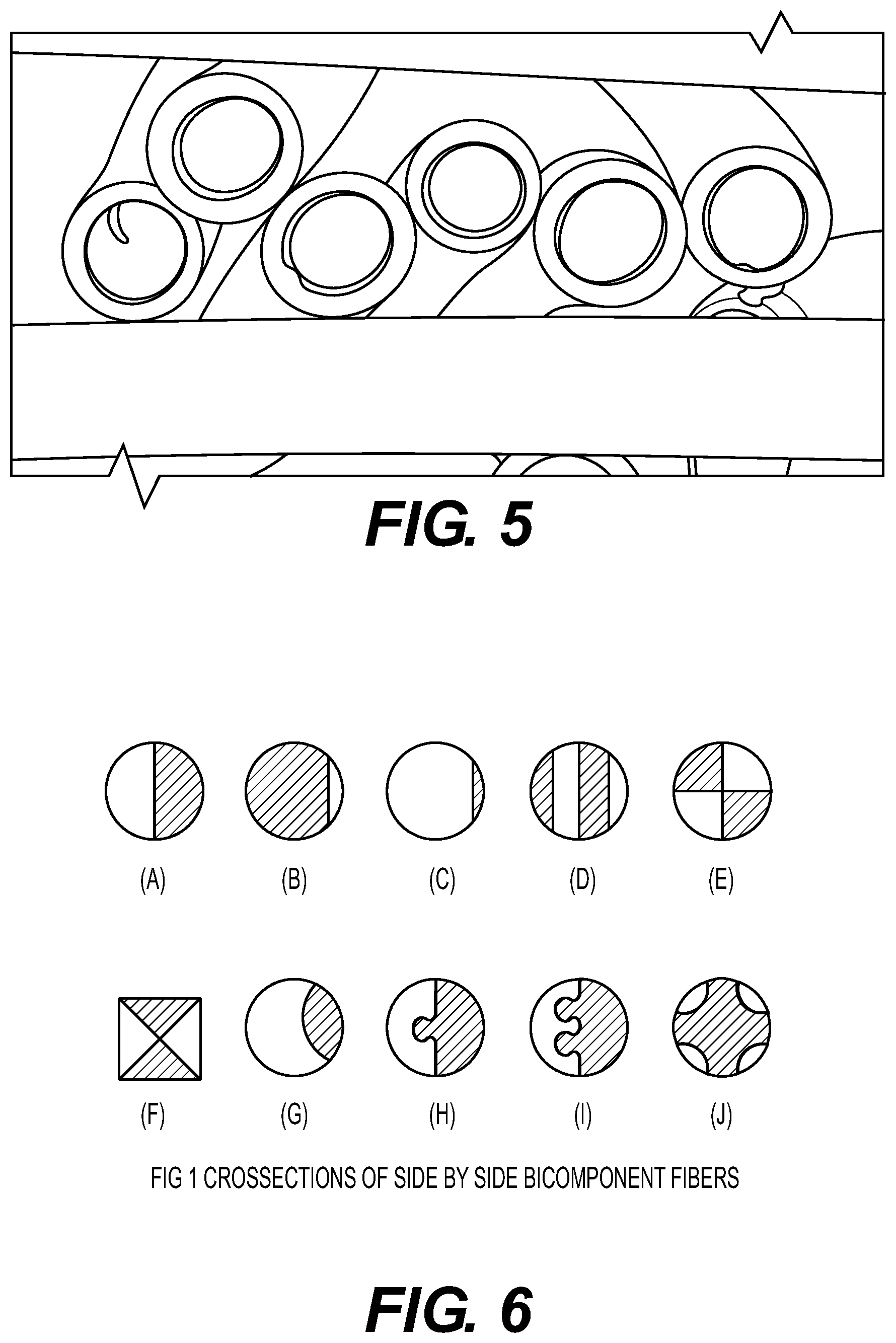 Longitudinal view of polyester/INOX yarn